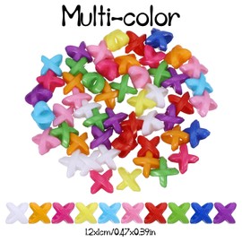 Colorful Hair Beads, 50 Pcs Soft Acrylic Beads Cute Hair Jewelry Braid Charms Braid Accessories Dreadlock Accessories for Kids Girls Braids Pony Tails Braids Decoration Jewelry Making Kit