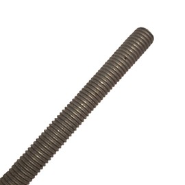 Fasteners Plus Grade B7 Fully Threaded Rod, Hot Dip Galvanized, 3/4" -10 Thread Size, 12" Length, Right Hand Threads