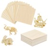 Pack of 20 Balsa Wooden Panels, 100 x 100 x