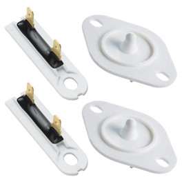 8577274 Dryer Thermistor and 3392519 Dryer Thermal Fuse by Seentech - Exact Fit for Whirlpool Kenmore May-tag Inglis - Replace 8577274 3390292 3406294 3976615 772546 AP3919451 AP601351 (Pack 2)