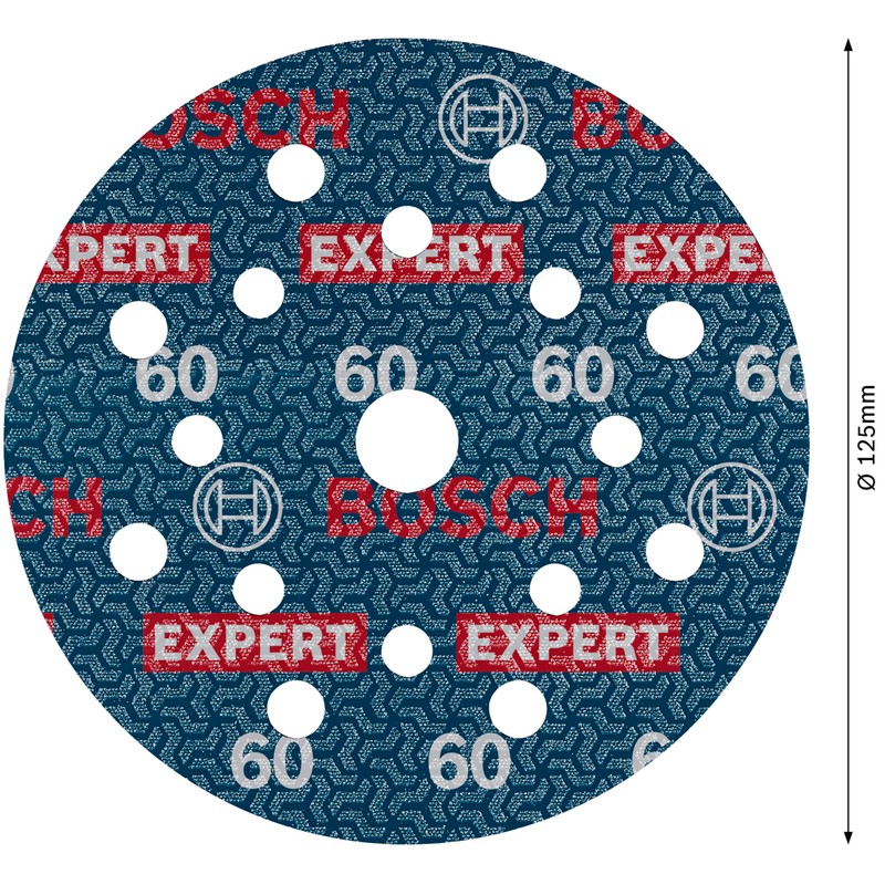 Bosch 6x EXPERT O780 Foil Sanding Disc, 125 mm (for