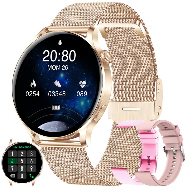 Women's Smartwatch with Phone Function, 2022 Fitness Watch with Heart