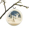 Silhouglobe Hamburg Laser Cut Wooden Diorama Ball in Transparent Ball