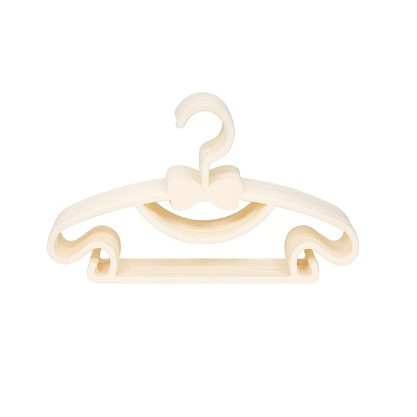 HAPPY SUGAR Newborn Baby Clothes Hanger with Hooks, Set of 20 (White)
