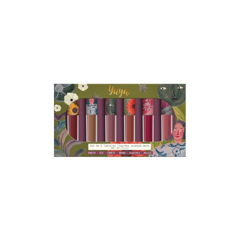Yuya - Set de labiales indelebles larga duracion - labial