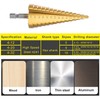 Chargenyang 3 Pcs Straight Grooved Step Drill Bit Set, High