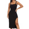 SHAPERIN Shapewear Slip Kleid Damen Bodycon Kleider mit Schlitz Bauchweg