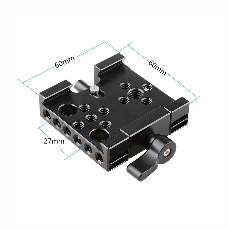 CAMVATE Quick Release Adapter Baseplate Slide In Style For Manfrotto