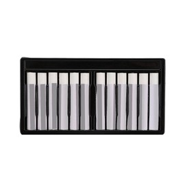HilBeliFU 12Pcs White Oil Pastels, Single Colors Oil Paint Sticks Set, White Soft Oil Pastels, Fine Oil Pastel Set for Beginners, Indoor Activities, Painter, School Supplies
