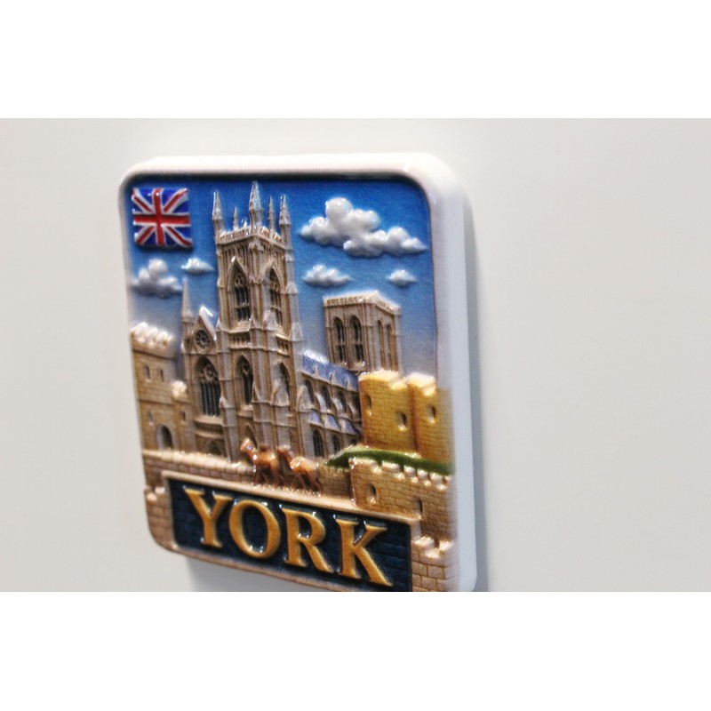 3D -YORK ENGLAND NORTH YORKSHIRE Fridge Magnet City Souvenir Travel