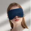 Light blocking, breathable eye mask, adjustable travel light blocking blindfold blue pink