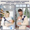Cangurera Portabebés Ergonómico 2 Pcs Transpirable Canguro