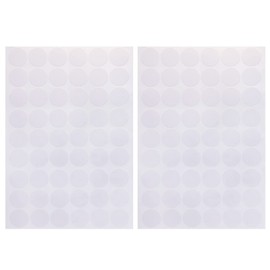 Mini Skater 108Pcs Self-Adhesive Wooden Furniture Cabinet Screw Hole Cover Stickers Decoration Supplies,20mm Dia (Whitening)