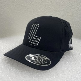 One Ten LIV Golf Strapback Hat Tour One Ten Flexfit Tech Cap Embroidered Black One Size