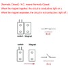 GUUZI Pack of 10 Surface Mounted Wired Door Window Magnetic
