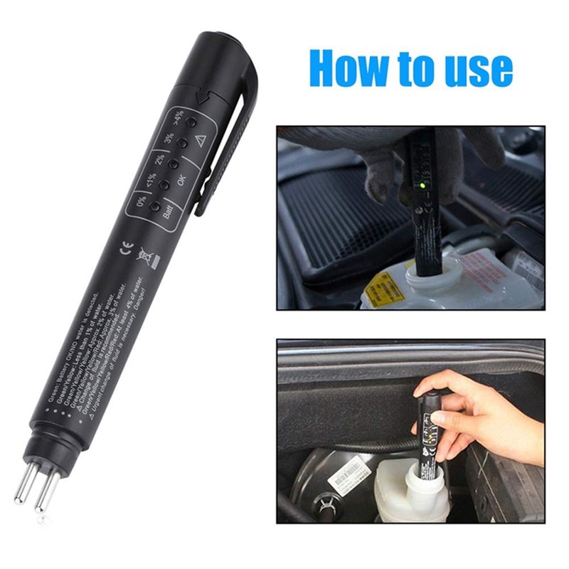 Brake Fluid Liquid Tester, Auto Brake Diagnostic Testing Tool, Oil
