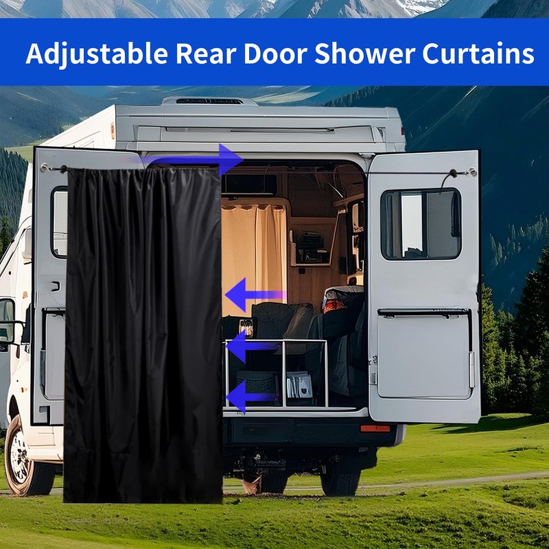 7.5 x 6 ft Black Large Adjustable Waterproof Car Tail