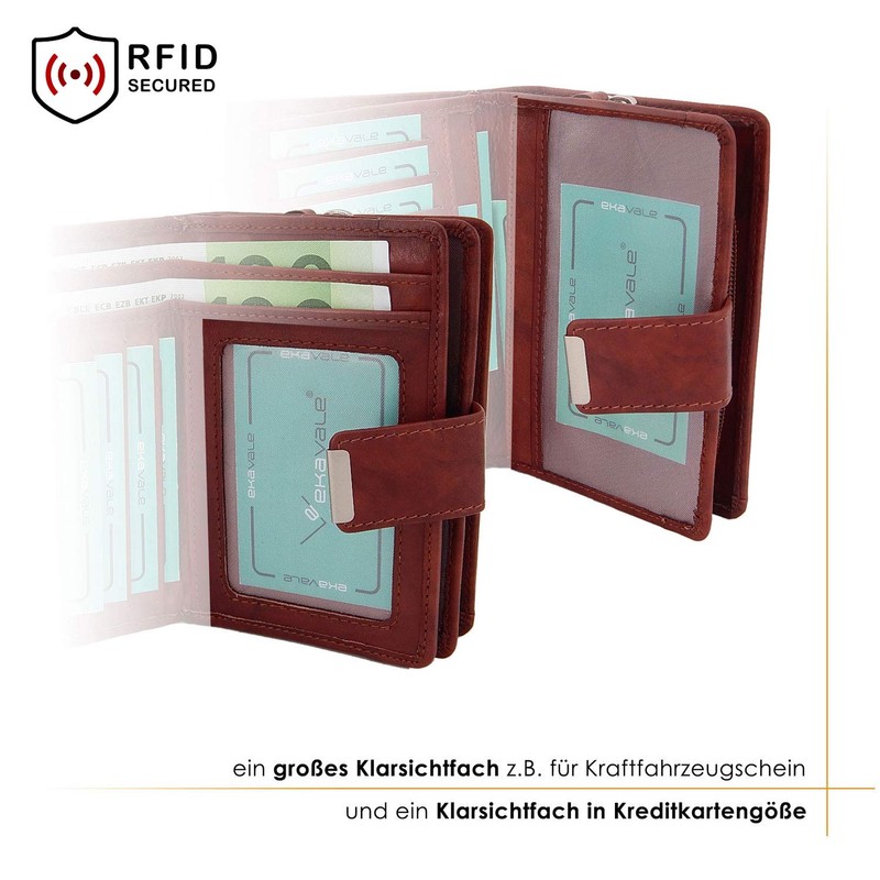 Women's Soft Leather Wallet with RFID Protection - Women's Wallet,