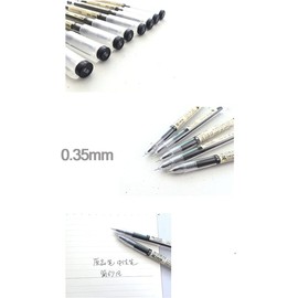 Rosojodg 3 Pack Japanese Gel Pen Black Ink Pen Pen Making School Office Student Exam Stationery Stationery Durable Gel Ink Rollerball Pen 0.35mm