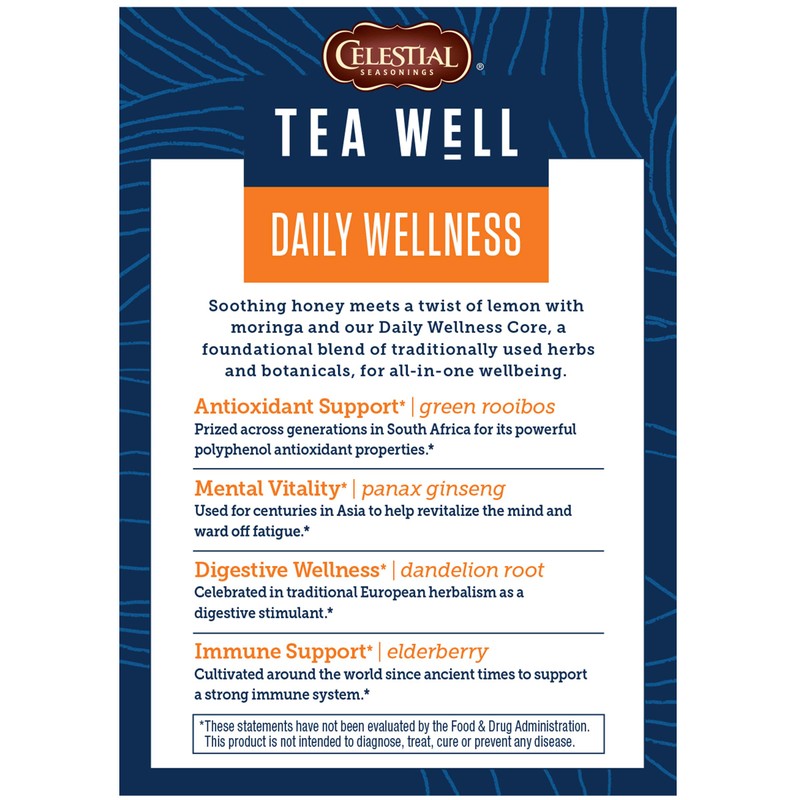 TEA WELL HONEY LEMON OG 12CT