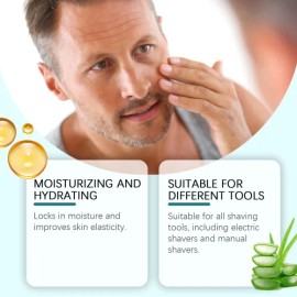 East Moon Men's Shaving Mousse Gentle Cleansing Facial Delicate Foam Shave Pamper The Skin