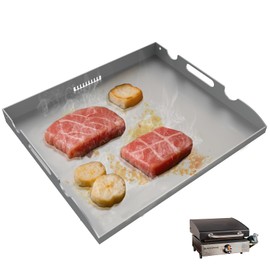 Upgrade Griddle Top Replacement for Blackstone 17" TableTop Griddle w/Rear Grease System, Flat Top Griddle for Blackstone Accessories 1814 1819 Adventure Ready 1832 1971, Heavy-duty Steel Grill Plate