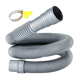 Washing Machine Drain Hose, Washing Machine Extension Hose, Automatic Washing Machine Drain Hose, Hose Clamp Included, PVC, Automatic Drainage, Leak Prevention, Anti-Shedding, Odor Resistant,