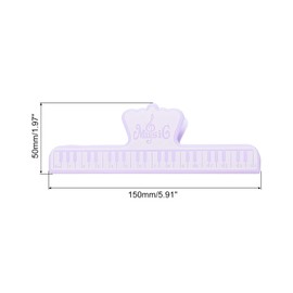 sourcing map Music Book Clip Page Holder ABS for Piano Music Reading Stand Music Book Sheet Important Documents Purple