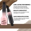 Apooliy Brow Fection Angle Brush & Dip, Waterproof Eyebrow Gel,
