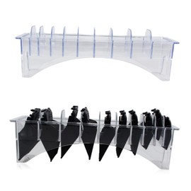 Frcolor Box Gripper Limit Comb Grid Base Limit Comb Organizer Highlight Comb Clipper Guard Holder 10 Clipper Guard Organizer Hair Cutter Rack
