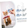 CIYODO 4pcs Interactive Cat Toys Plush Whale Shaped Kitten Toy