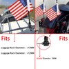 Espear Motorcycles American Flag and US Military Army Flags Holder