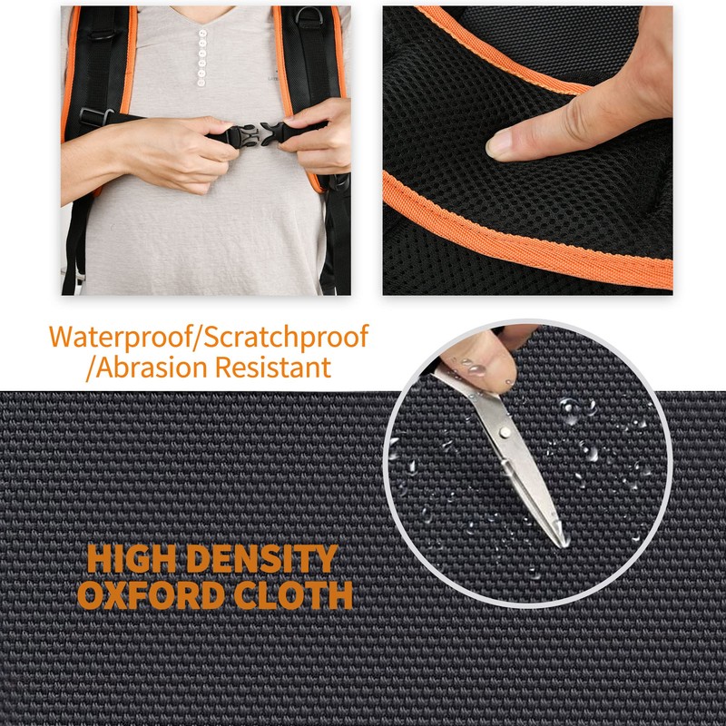 Backpack Tool Bag Heavy Duty, Electrician Tool Backpacks for Men