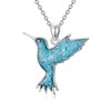 Dorunmo Hummingbird/Horse Necklace 925 Sterling Silver Turquoise Pendant Necklace Animal