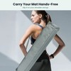 Yoga Mat Bag with Zipper and Adjustable Shoulder Strap, Water-Resistant