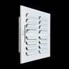 Fits 8x8 Duct Opening 2 Way Fixed Curved Blade Air