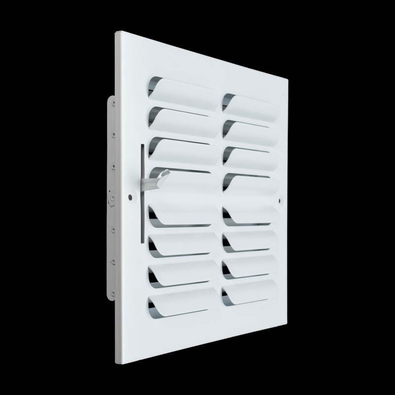 Fits 8x8 Duct Opening 2 Way Fixed Curved Blade Air