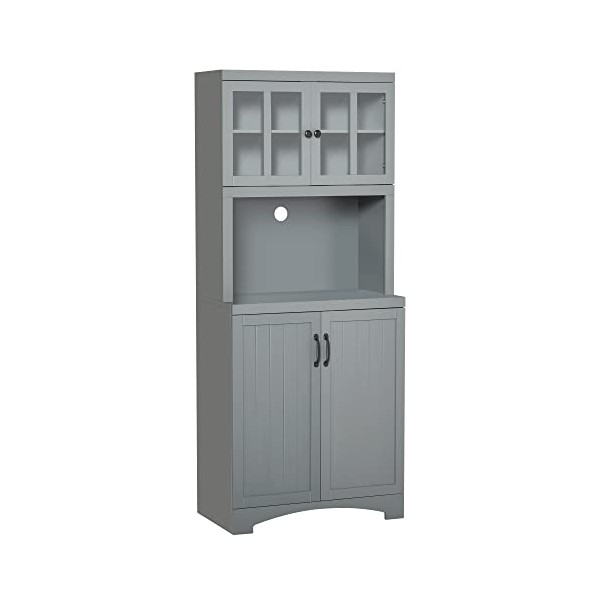 HOMCOM Accent Buffet with Hutch, Kitchen Pantry Storage Cabinet with