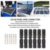 10 Sets Solar Panel Cable Connectors Waterproof Dustproof UV Resistant