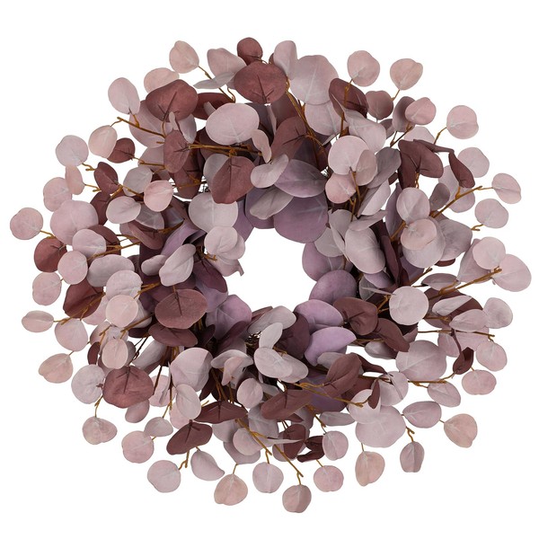 Artificial Eucalyptus Wreath Diameter 46 cm - Door Wreath with