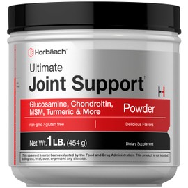 Horb?ach Horb?ach Ultimate Joint Support Powder 1 lb | Glucosamine, Chondroitin, MSM & Turmeric | Triple Action Support Supplement for Men and Women | Non-GMO, Gluten Free