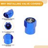Partuto 4 Pcs Finger Pattern Tire Valve Stem Caps for