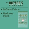 MRS. MEYER'S CLEAN DAY Dryer Sheets, Fabric Softener, Reduces Static,