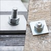 sourcing map 5pcs M12x30x2mm Square Plate Bearing Washers 304 Stainless