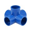 sourcing map 5-Way Elbow PVC Pipe Fitting Furniture Grade 32mm