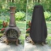 Chiminea Cover Waterproof Protective Cover Patio Furniture Covers, Outdoor Fireplace,