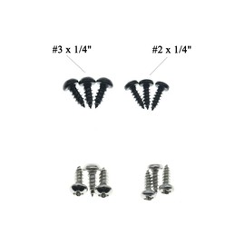 KAISH 20-Pack Premium Stainless Steel American #3 x 1/4" Phillips Head Guitar Truss Rod Cover Screws for USA Les Paul LP/SG Nickel