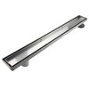 Neodrain 32-Inch Offset Linear Shower Drain with Tile insert Grate