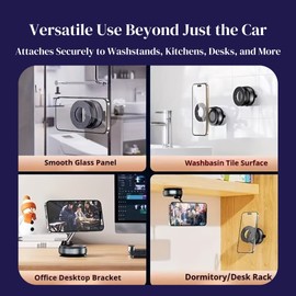 snanlen Upgraded 360° Vacuum Magnetic Suction Phone Mount, Magnetic Car Phone Holder,...