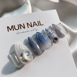 MunNail Carol Nail Tips - Long Point / MunNail 캐럴 네일팁 - 롱포인트